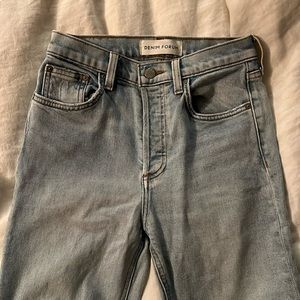 Denim forum the yoko ono high rise slim